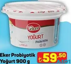 EKER PROBİYOTİK YOĞURT 900 G fiyat ve kampanya bilgisi